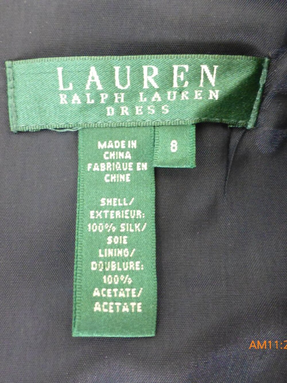 Lauren Ralph Lauren 100% Silk Paisley Plaid Sleeveless V Neck Dress Women Size 8 - Picture 4 of 11